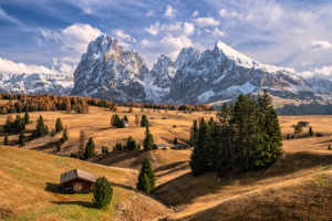 Wunschbild Schieferplatte - Herbst Auf Der Seiser Alm oder mit Eige...