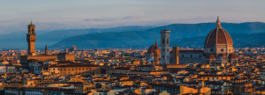 Wunschmotiv Schieferplatte - Florenz - Skyline Mit Dom Und Palazzo ...