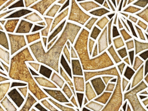 Bild Tapete - Gold Leaf Mosaic oder mit Eigenem Foto