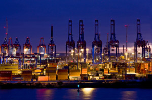 Tapete - Industriehafen oder mit Eigenem Foto