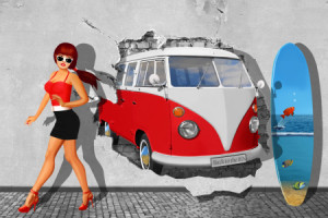 Foto auf Tapete - Back To The 60S oder mit Eigenem Foto