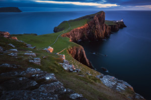 Bild Tapete - Schottland Neist Point Leuchtturm oder mit Eigenem Foto