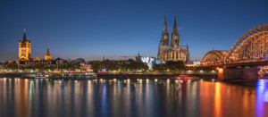 Bilder Tapete - Abendstimmung In Köln oder mit Eigenem Foto