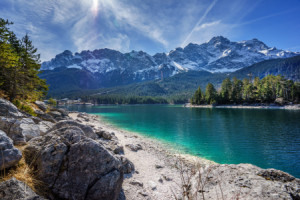 Tapete - Zugspitzblick oder mit Eigenem Foto