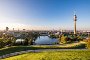 Bilder Tapete - Olympiapark Mit Dem Olympiaturm In München oder mit...