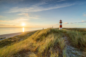 Motiv Tapete - Leuchtturm An Der Nordseeküste Auf Sylt oder mit Eig...