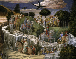 Motiv Tapete - Gozzoli Proc Of Magi Cavalcade oder mit Eigenem Foto