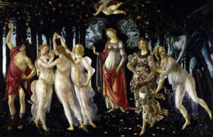 Motiv Tapete - Botticelli La Primavera C 1477 78 oder mit Eigenem Foto