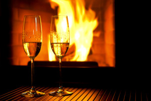 Wunschmotiv als Tasse - Sekt - Am Kamin oder mit Eigenem Foto