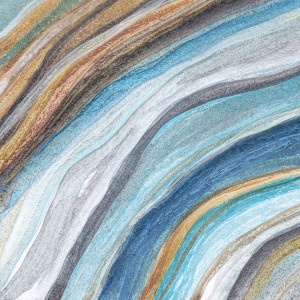 Motiv als Tasse - Modern Agate Blue Tones oder mit Eigenem Foto