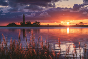 Wunschmotiv als Fototasse - Fehmarn Leuchtturm Flügge oder mit Eige...