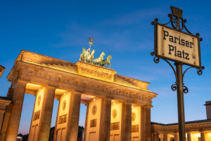 Wunschmotiv auf Tasse - Brandenburger Tor Am Pariser Platz In Berli...