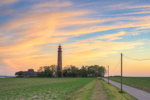 Foto Tasse - Leuchtturm Flügge Auf Fehmarn Bei Sonnenuntergang oder...