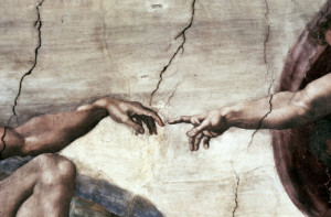 Wunschbild Tasse - The Creation Of Adam Michelangelo oder mit Eigen...