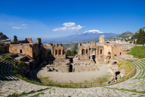 Wunschmotiv als Tasse - Griechisches Theater Taormina Mit Ätna oder...