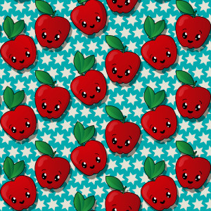 Foto auf Teppich - Star Apfel oder mit Eigenem Foto