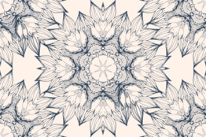 Bilder Teppich - Florales Zentangle Mandala oder mit Eigenem Foto