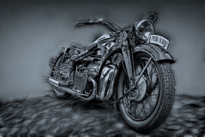 Teppich - Nostalgie-Bike oder mit Eigenem Foto