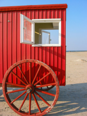 Motiv als Teppich - Badewagen Borkum oder mit Eigenem Foto