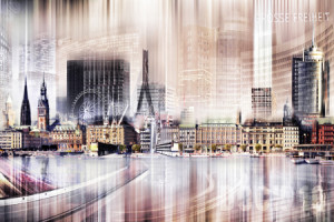 Bild Teppich - Hamburg Speicherstadt Abstrakt oder mit Eigenem Foto