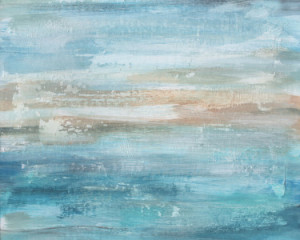 Motiv auf Teppich - Aqua Horizon I oder mit Eigenem Foto