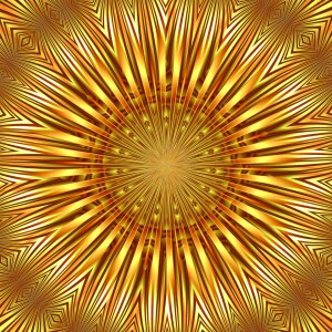 Wunschbild Teppich - Mandala Goldenes Licht oder mit Eigenem Foto
