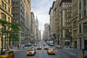 Motiv als Teppich - Nyc 5Th Avenue Straßenszene oder mit Eigenem Foto