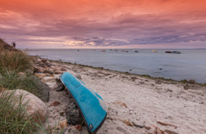 Wunschbild als Teppich - Sonnenuntergang Am Meer oder mit Eigenem Foto