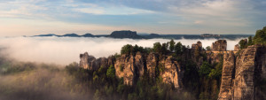 Wunschmotiv als Teppich - Sächsische Schweiz - Bastei Bei Sonnenauf...