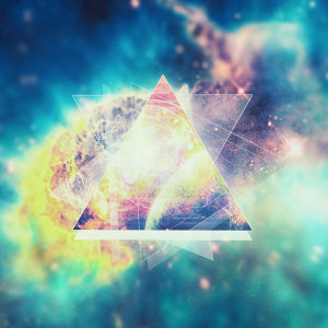 Wunschbild als Teppich - Awsome Collosal Deep Space Triangle Art Si...