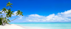 Bild auf Teppich - Strand Panorama Im Sommer oder mit Eigenem Foto