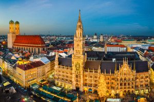Wunschbild als Teppich - Marienplatz And Weihnachtsmarkt In Muenche...