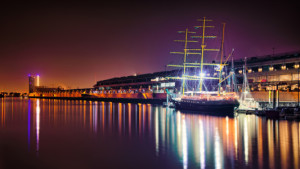 Foto auf Teppich - Bremen Hafen oder mit Eigenem Foto