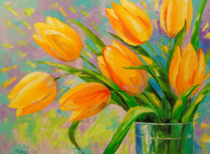 Wunschmotiv als Teppich - A Bouquet Of Tulips oder mit Eigenem Foto