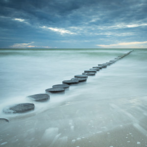 Wunschbild auf Teppich - Weg Im Meer oder mit Eigenem Foto
