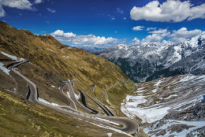 Foto Teppich - Passo Di Stelvio Italien oder mit Eigenem Foto
