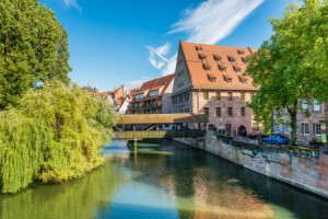 Bild auf Teppich - Henkersbrücke In Nürnberg 21 oder mit Eigenem Fo...