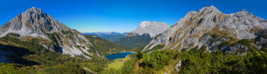 Motiv als Teppich - Sonnenspitz Ehrwald Seebensee Zugspitze Tajakop...