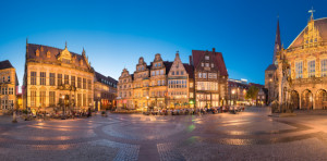 Wunschmotiv als Teppich - Bremen Marktplatz Panorama oder mit Eigen...