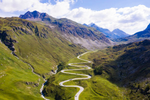 Foto Teppich - Julierpass In Der Schweiz oder mit Eigenem Foto