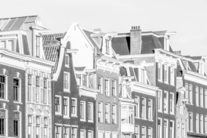 Bilder Teppich - Prinsengracht In Amsterdam - Schwarzweiss oder mit...