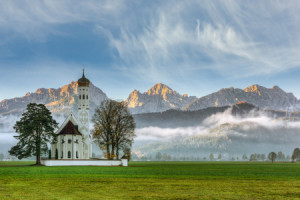 Wunschmotiv Teppich - St Coloman Im Allgäu Im Herbst oder mit Eigen...