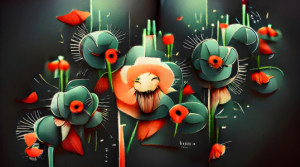 Teppich - Wilder Mohn oder mit Eigenem Foto