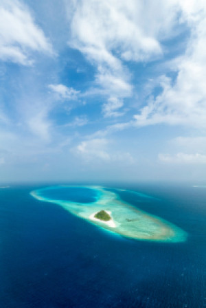 Motiv Teppich - Hanifaru Bay Im Baa Atoll Auf Den Malediven oder mi...