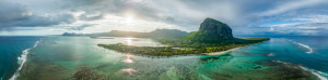 Teppich - Mauritius Le Morne Luftaufnahme oder mit Eigenem Foto