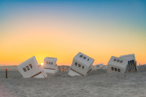 Wunschbild Teppich - Strandkorb-Chaos In Sankt Peter-Ording oder mi...