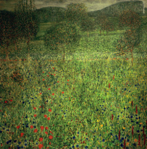 Bild Teppich - Gustav Klimt Gartenlandschaft oder mit Eigenem Foto