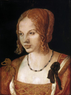 Motiv Teppich - Portrait Of Venetian Woman Dürer 1505 oder mit Eige...