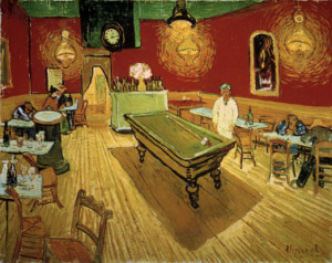 Foto auf Teppich - Van Gogh The Night Caf 1888 oder mit Eigenem Foto