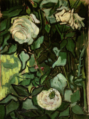 Motiv als Teppich - V Van Gogh Roses And Beetle Paint 1890 oder mit...